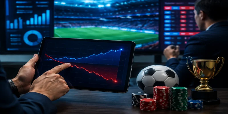 Biểu đồ biến động tỷ lệ cược odds trước trận đấu phản ánh xu hướng dòng tiền của thị trường châu Á.